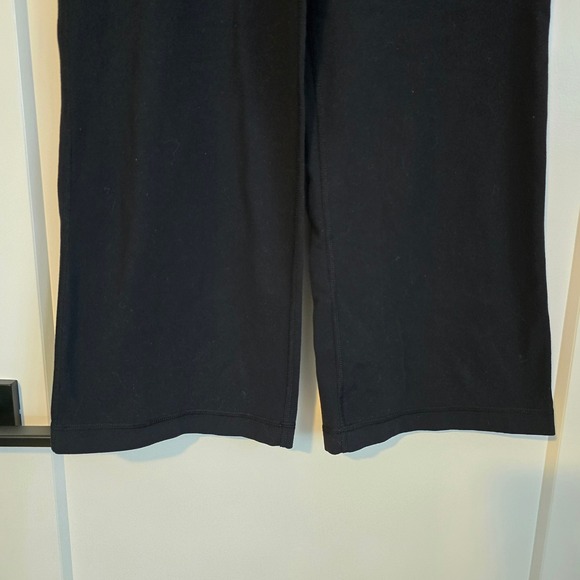 Lululemon Align High Rise Wide Leg Crop Pants Black Yoga Athletic Women's Size L - Picture 2 of 7